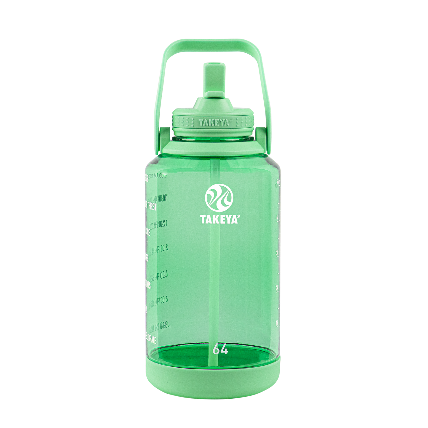 tritan-motivational-water-bottle-with-straw-lid-y0 54101-Tritan-Straw-Motivational-64-PistactioGreen-front.png