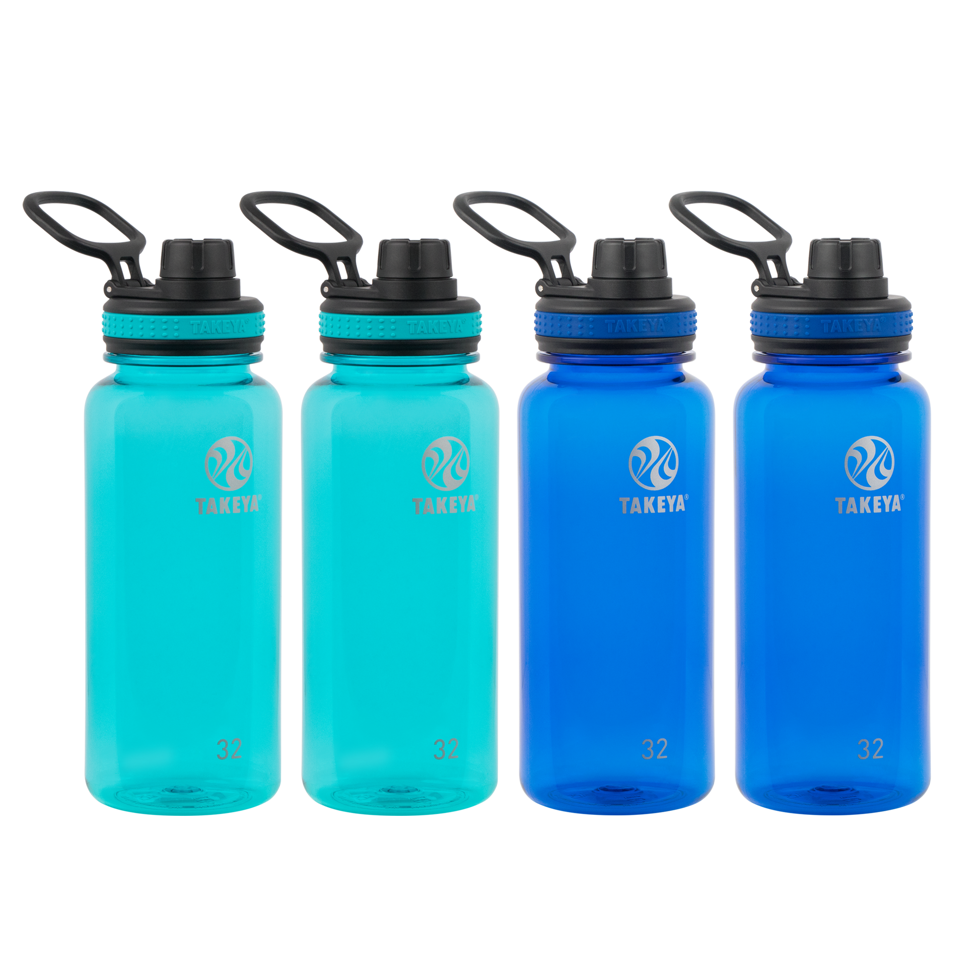 tritan-water-bottle-with-spout-lid-4-pack-f1 50276-Tritan-Spout-32-4pk-Ocean-Royal-angle.png