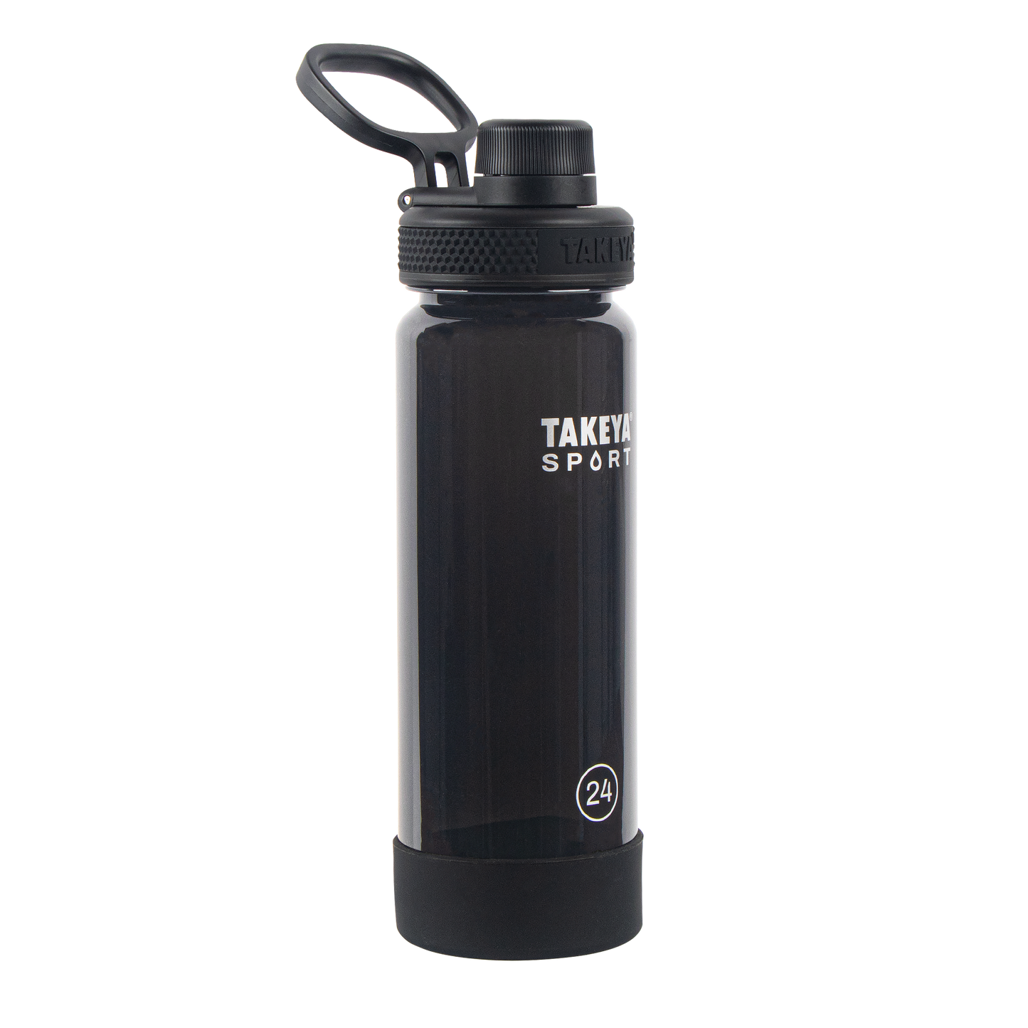 tritan-sport-water-bottle-with-spout-lid-q9 51664-TKS-Tritan-Spout-24-GrandSlamBlack-frontangle.png