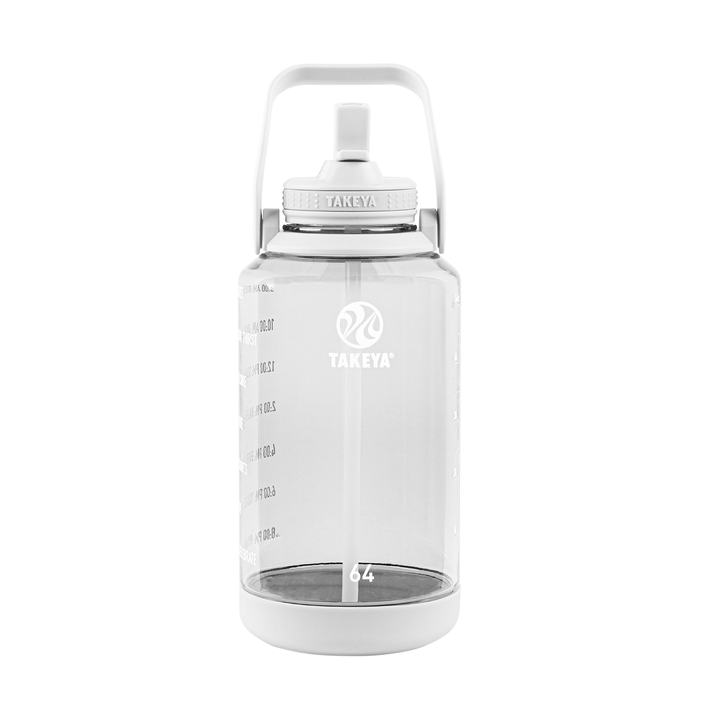 tritan-motivational-water-bottle-with-straw-lid-y0 54142-Tritan-Straw-Motivational-64-WhiteCloud-front.png