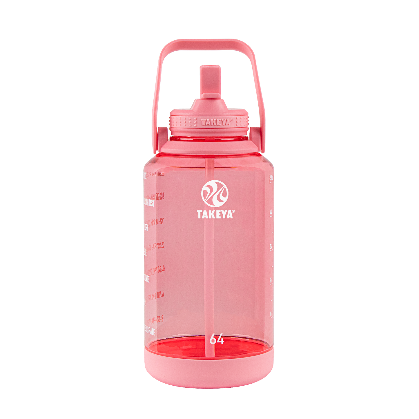 tritan-motivational-water-bottle-with-straw-lid-y0 54143-Tritan-Straw-Motivational-64-FlutterPink-front.png