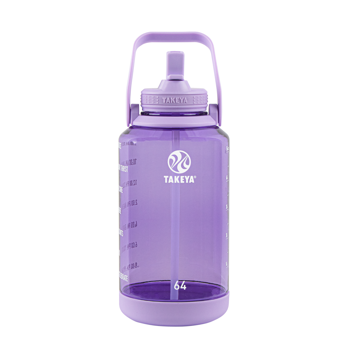 tritan-motivational-water-bottle-with-straw-lid-y0 54144-Tritan-Straw-Motivational-64-VivacityPurple-front.png