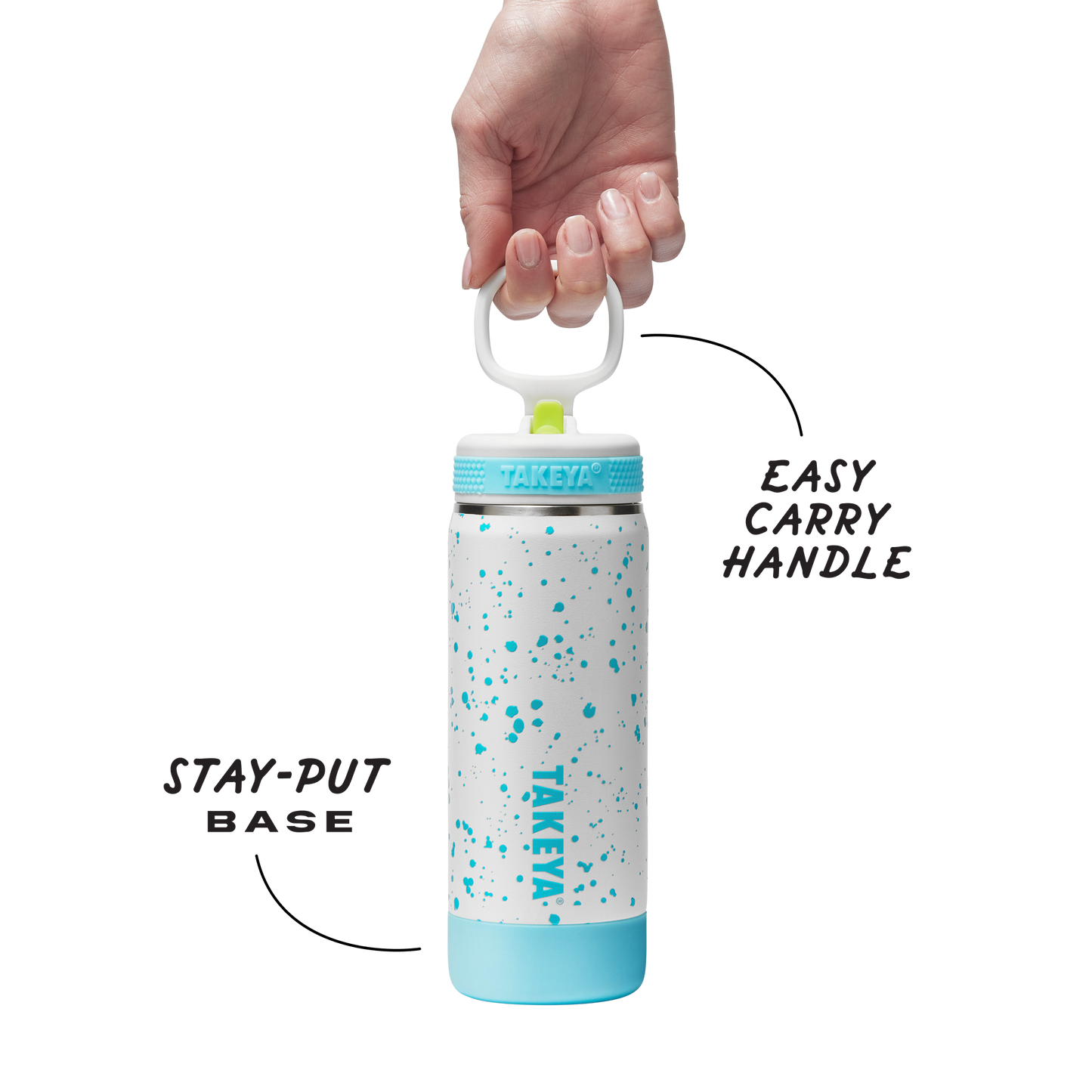 glow-in-the-dark-sport-kids-water-bottle-confetti-with-straw-lid-t9 TKS_SP25_CoreKidsGIDConfetti_StwBtl_CloudGlow_18oz_51368_v3_sRGB-Callout.png